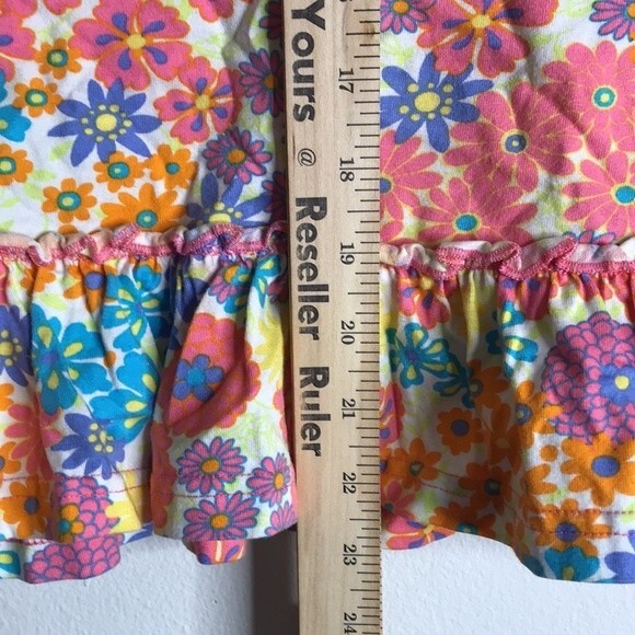 Hanna andersson ladies bright colorful flowers skirt size small boho - Picture 6 of 9